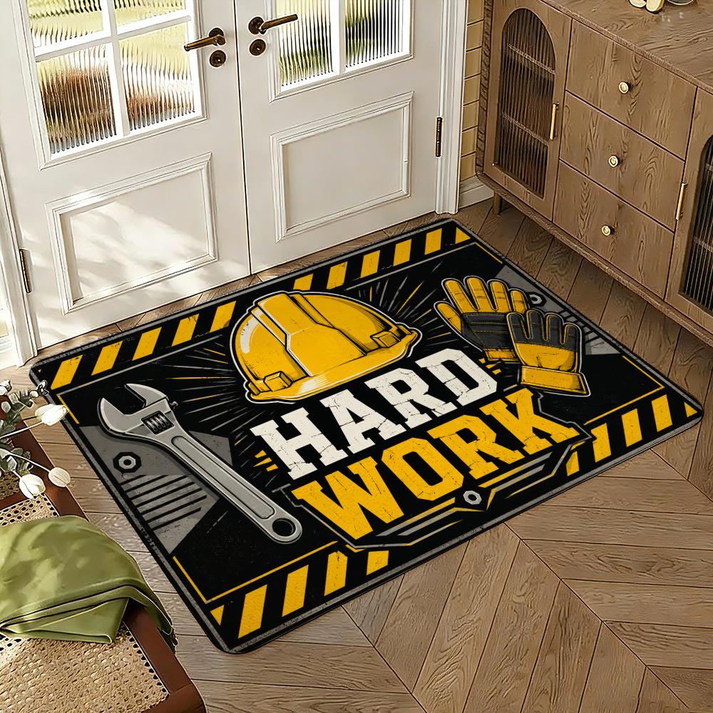 Keep up the good work on Labor Day Floor Mat Soft Thickened Non-Slip Bedroom Living Room Door Mat Home Decor Flannel Rugs