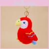 Plysch papegoja leksak nyckelring hänge med mjuk kort lugg för barnpresent och heminredning