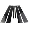 6x Glossy Black Car Door Trim Cover Kit Pillar Posts For Honda Accord 2013-2017