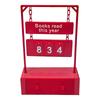 Hanging Book Counter with 30 Number Tags Counting Tool for Shelf Storage Organization Compact Size for Home Office Library Use
