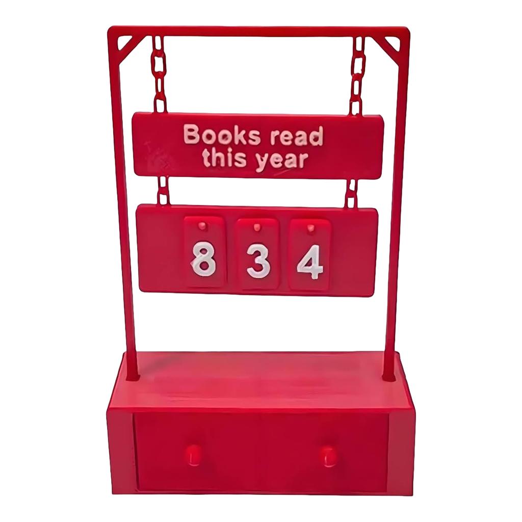 Hanging Book Counter with 30 Number Tags Counting Tool for Shelf Storage Organization Compact Size for Home Office Library Use