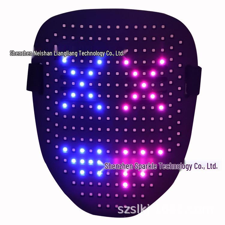 

LED Gesture-Control Face-Changing Mask for Halloween & Party Atmosphere