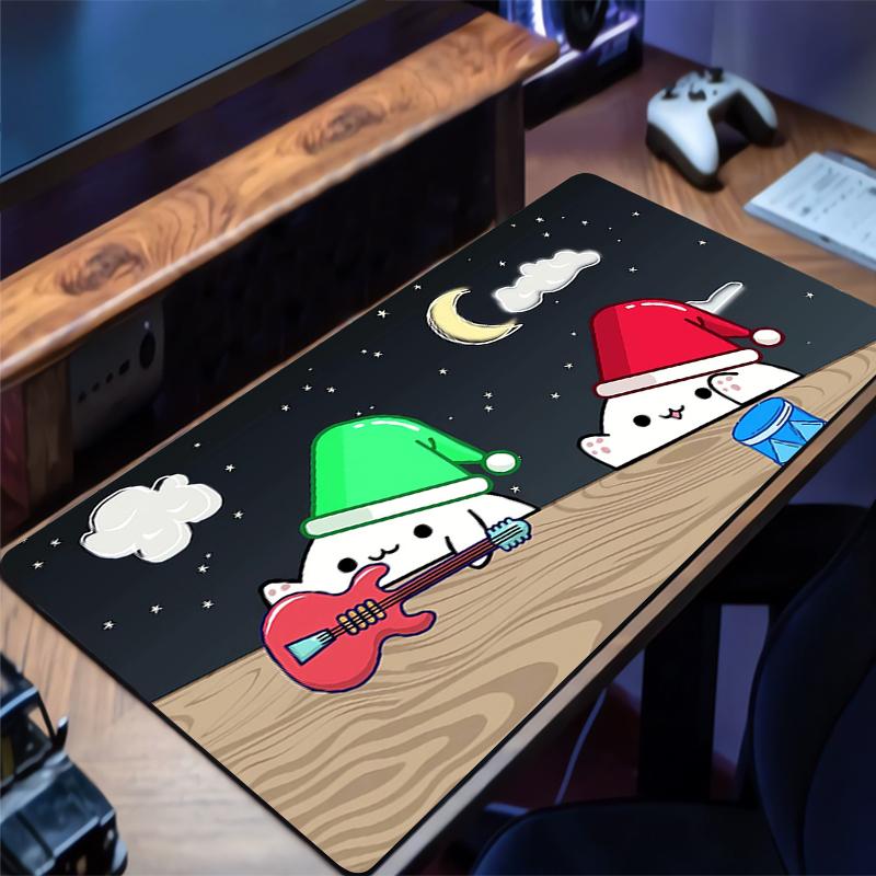Mouse Pad Gaming Cartoon Cat Mousepad Gamer Anime Keyboard Pads Office Laptop Kawaii Desk Mats Non-Slip Rubber Home Table Mat