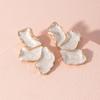 Irregular Flower Ear Rings Elegant Maple Leaf Floral Dangle Earrings for Women Girls Fashionable Jewelry Accessories