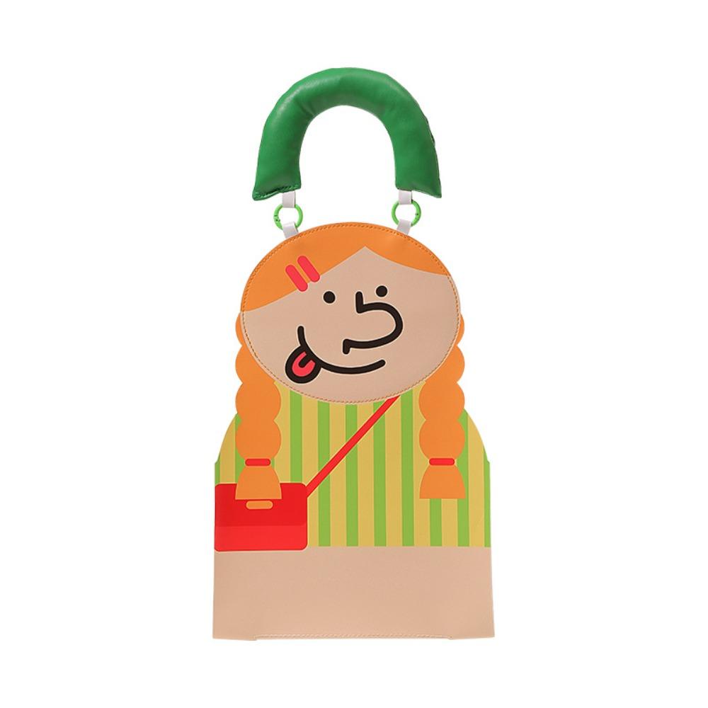 PU Leather Hanging Napkin Dispenser Top Handle Portable Tissue Cover  Space Saving Girl