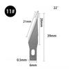 50/100pcs Knife DIY Wood Carving Fruit Food Scalpel Craft Sculpture Cutting Tool Metal Engraving Blades Knifes Wood Carving