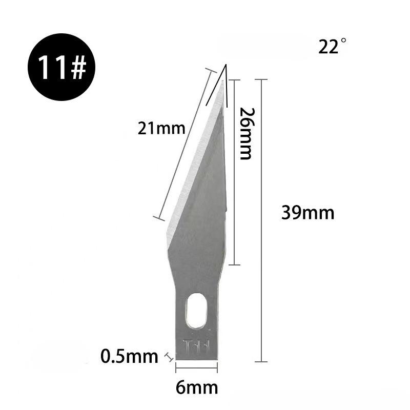 50/100pcs Knife DIY Wood Carving Fruit Food Scalpel Craft Sculpture Cutting Tool Metal Engraving Blades Knifes Wood Carving