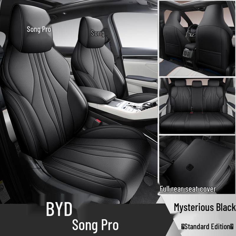 All-Season Leather Car Seat Cover for BYD Song Pro: Full Surround Design
