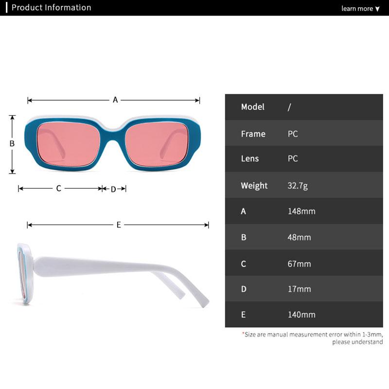 High Quality Stylish Retro Edgy Punk Trendy Travel Friendly Oversized Square Shaped Female For Both Male Sun Glasses