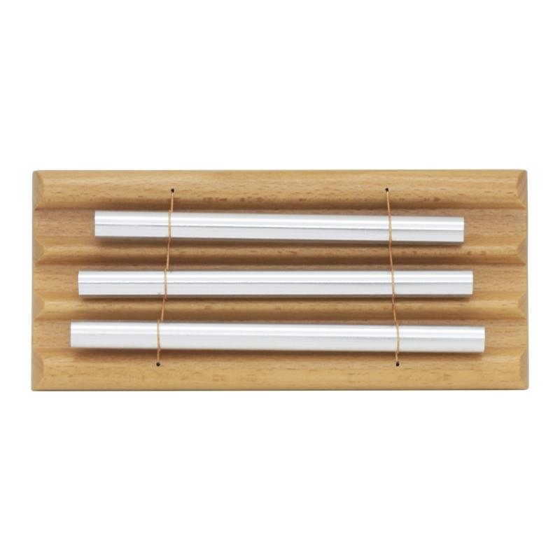 Meditation Trios Chime, Three Tone Solos Percussion Instrument Eastern Energy Chime for Yoga, Meditation & Classroom Use