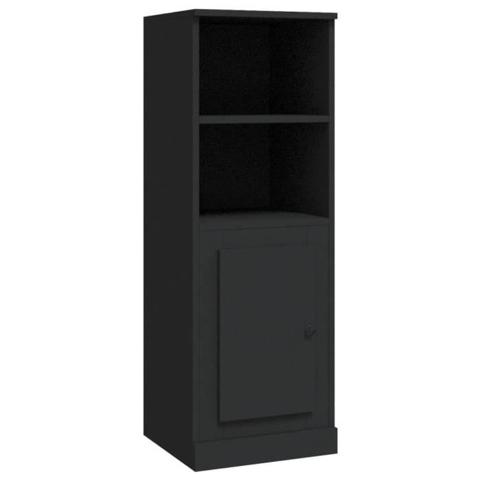 VidaXL Buffet haut noir 36x35,5x103,5 cm bois d'ingénierie 816321