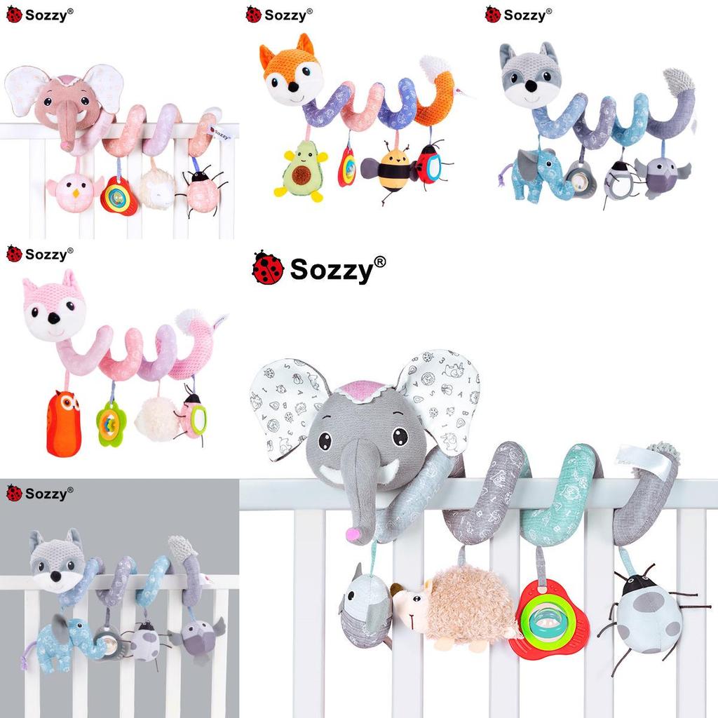 Baby Crib Mobile With Plush Fox Toy For Sleep And Development