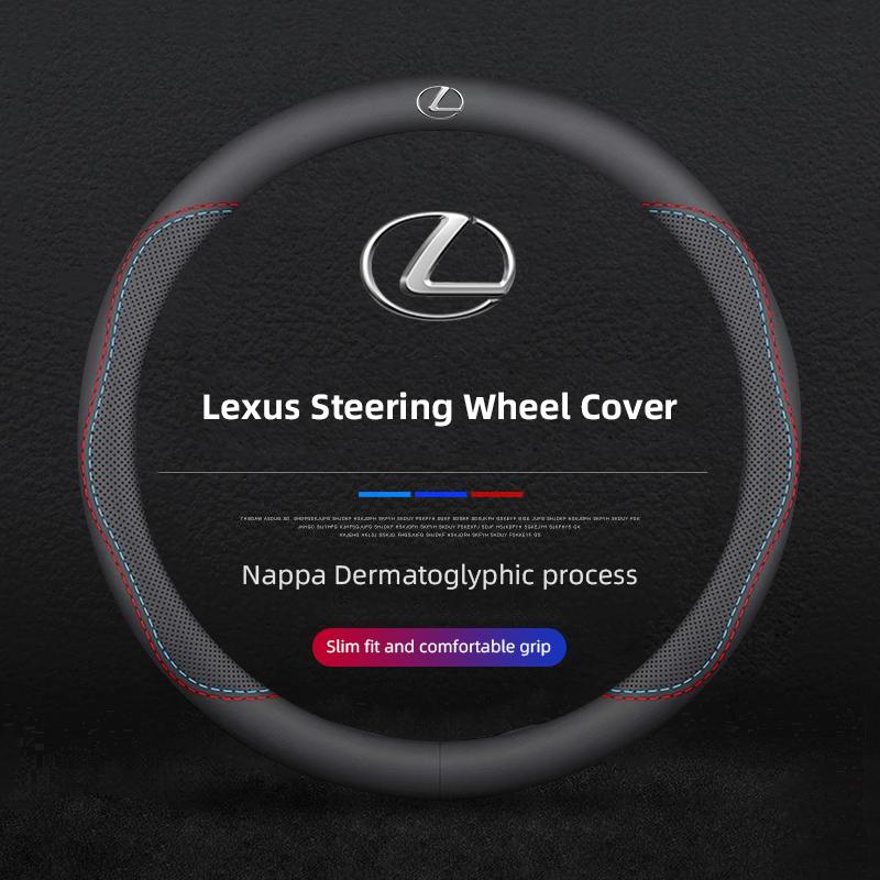 Lexus Car Leather Steering Wheel Cover Anti-slip Accessories For Lexus F SPORT ES RX NX LS UX LM LX GX LC RZ IS CT GS RC HS SC