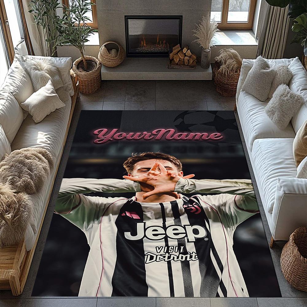 Juventus Customize Your Name Area Rug Suitable for Dormitory Entryway Balcony Study room Antislip Carpet Decorate Offices