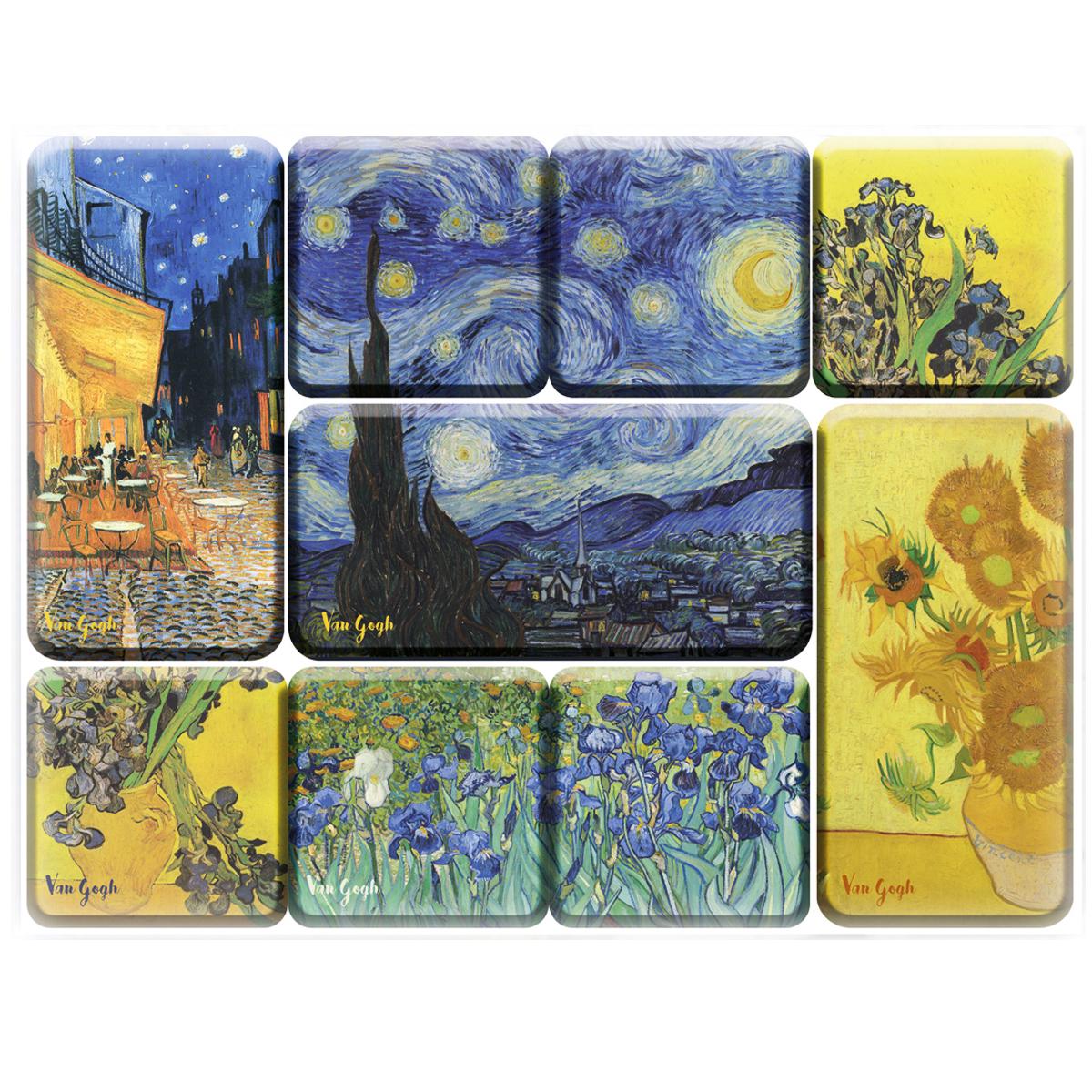 

Les Trésors De Lily [Q7694] - Коробка 9 магнитов Винсент Ван Гог - Коробка 9x6. 5 см