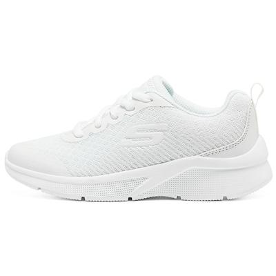 Comfortable Versatile Shock Absorbing Durable Breathable Low Top Running Shoes Kids Sneaker White 302603L-WHT