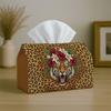 1pc Aesthetic Leopard Tiger Tissue Box-Flower Animal Bold,Durable Napkin Organizer for Car,Kitchen,Dining,Home Decor-Decorative Tabletop Party Tissue 