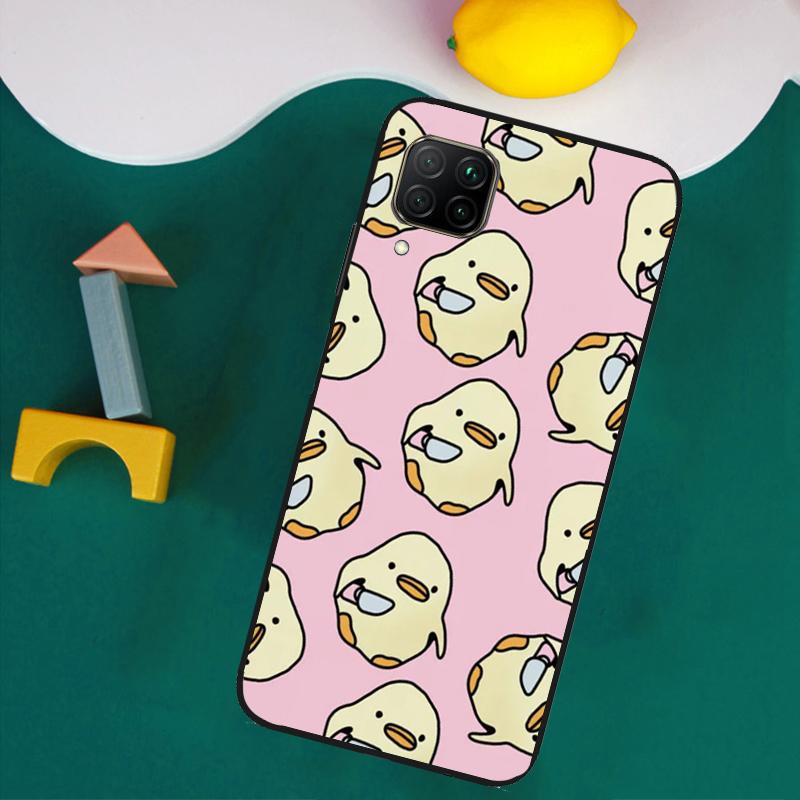 Cartoon Duck Knife For Huawei Nova 11i 12s 12i 8i 7i Y73 Y70 Y90 Y60 Y72 Y61 Y91 9 10 SE P30 Pro P40 Lite Case