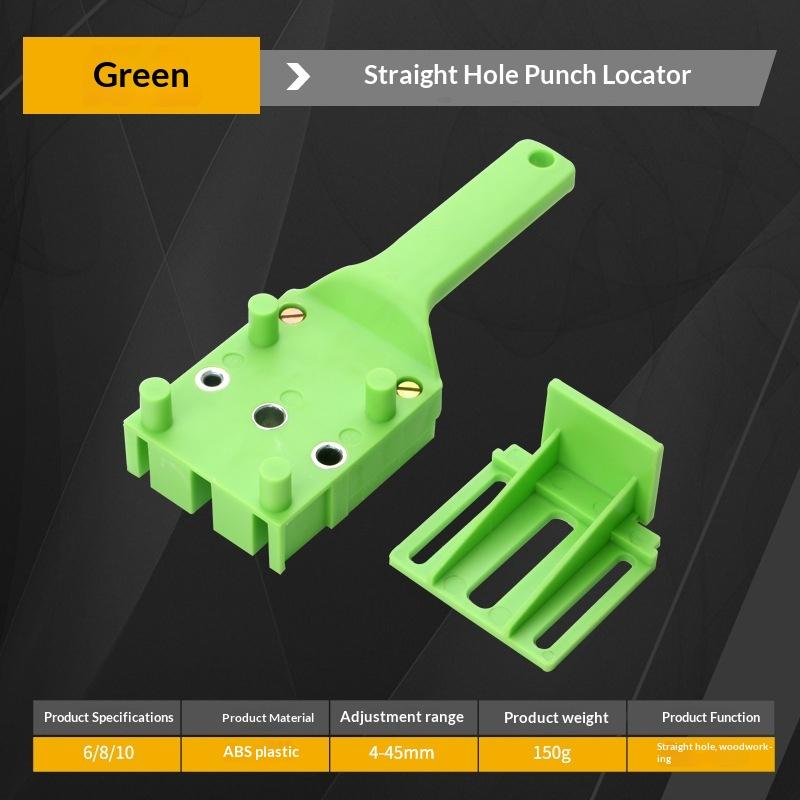 For Carpentry Straight Hole Locator Clamp Woodworking Dowel Handheld Drill Guide And Hole Saw Tool 6/8/10Mm Drill Bit