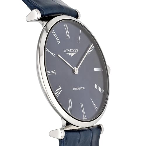 Longines Men's LA GRANDE CLASSIQUE Automatic Watch, Water Resistant, Sapphire Crystal, Blue Dial, Stainless Steel, L4.908.4.94.2, Blue