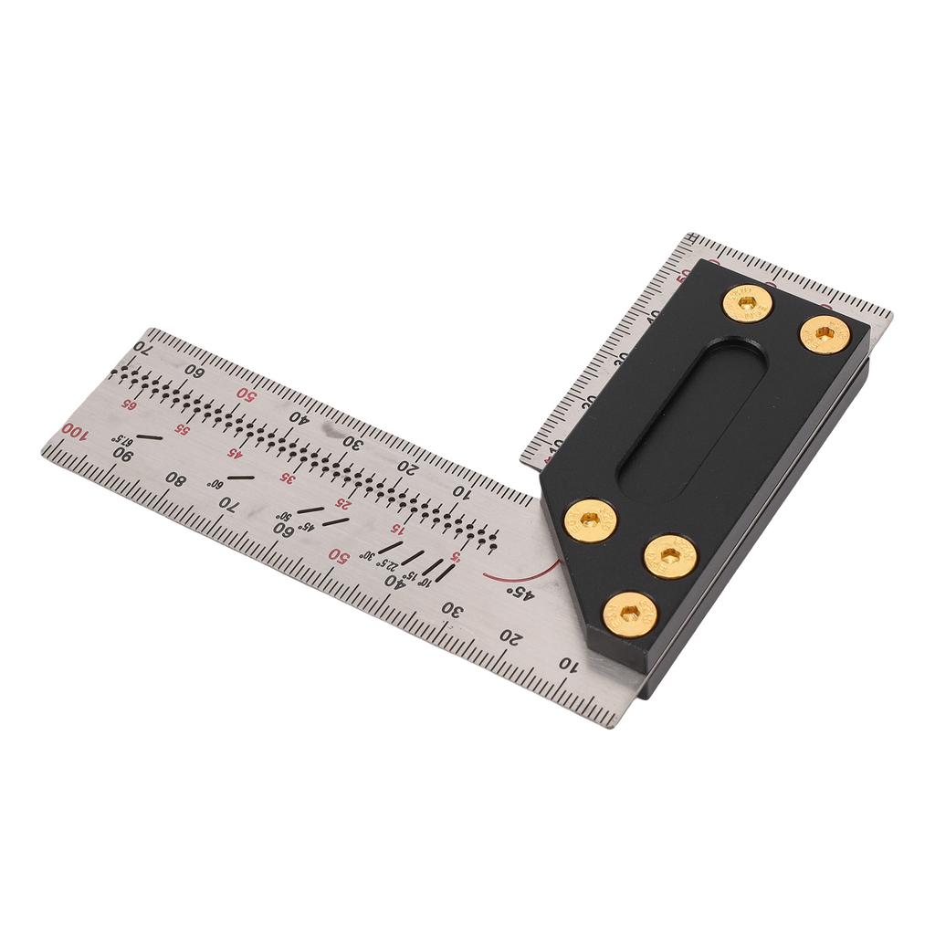 Woodworking   Ruler Right Angle Ruler Carpenter   Layout Tool with Marking Holes 3.9 Inch