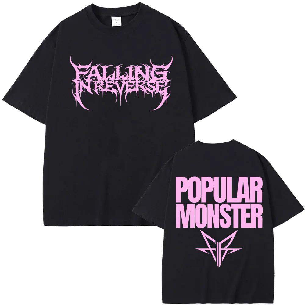 

Falling In Reverse Summer New T Shirt Short Sleeve Singer s same styleTee-shirt Graphic Printing Popular Monster Text Tshirt 4XL