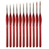 Wolf Hair Fine Line Brush - Black Triangular Birch Handle for Nail Art and Watercolor Detailing