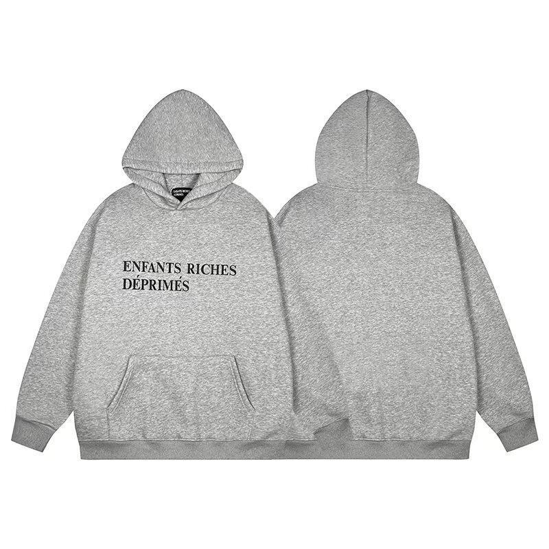 Übergroßer Kapuzenpullover Herren Streetwear Lockere Passform Baumwolle Schweres Material Wintergewaschen Vintage-Stil