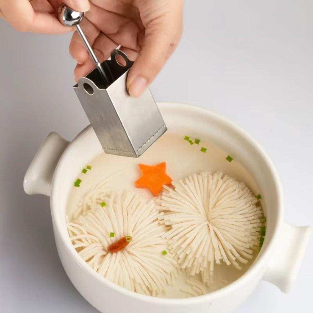 Stainless Steel Tofu Shredding Mold Square Tofu Press Mold Chrysanthemum Shape Slicer Home Use