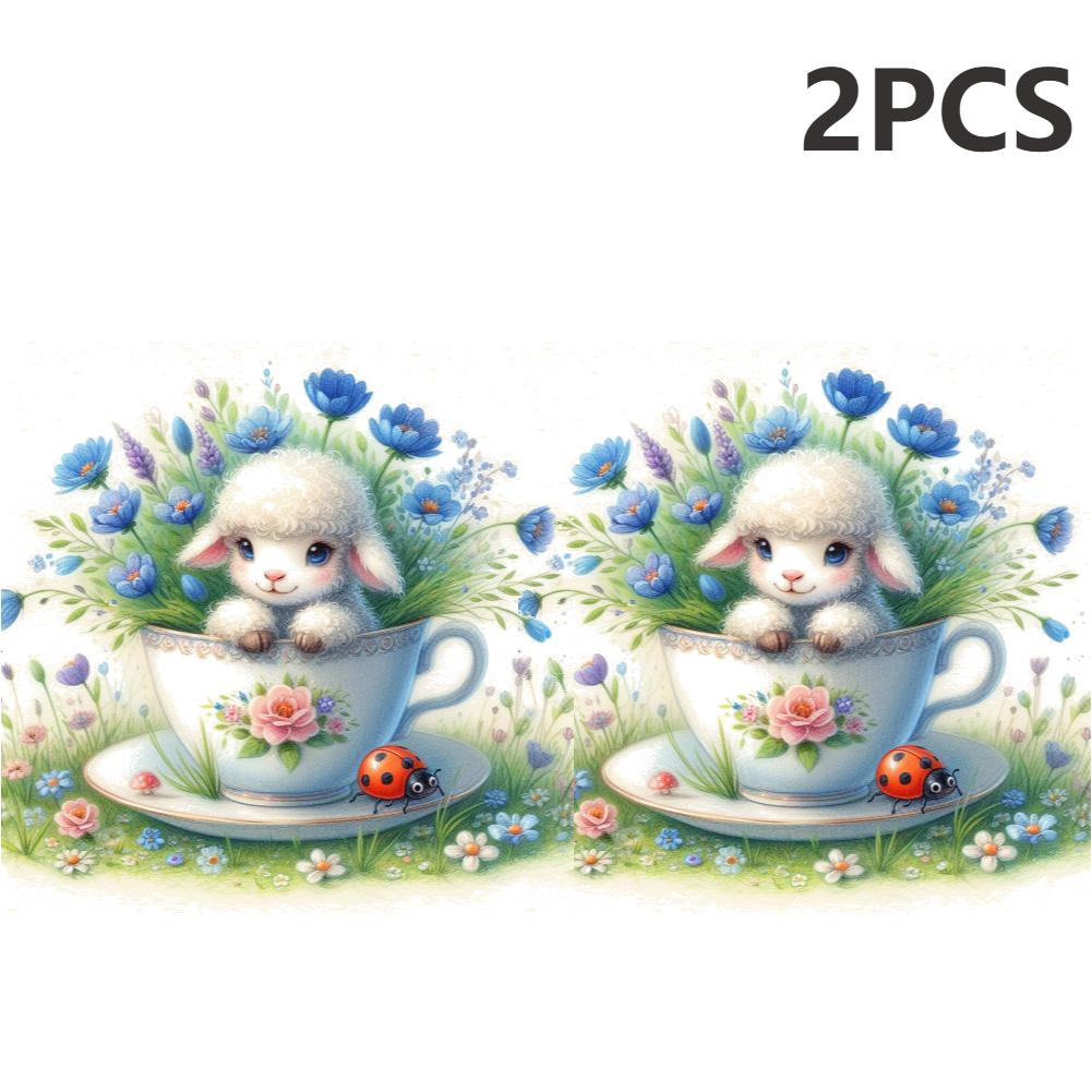 2pcs 5D DIY Full Round Drill Diamond Painting New Creative Easter Kit Home Decor Art Craft 30x30cm Living Room Bedroom Decoratio