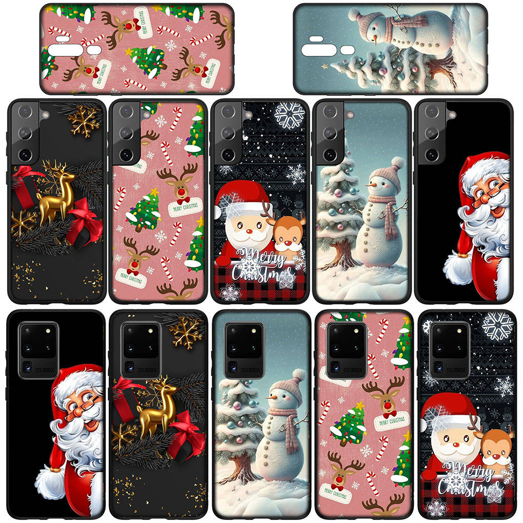 Phone Case for Samsung Galaxy S25 S24 S23 iPhone 16 15 Xiaomi Redmi Note 14 13 12 16E X 11 Pro Max OPPO Moto A3 Huawei Gift Merry Christmas Tree Cover