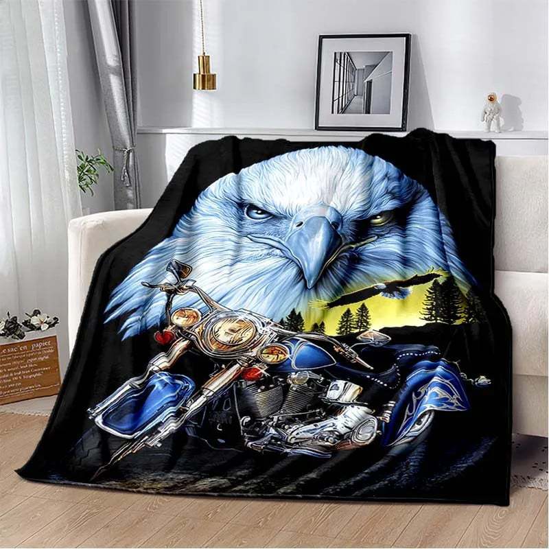 Eagle Printed Blanket Household Sheet Sofa Cover Living Room Office Lunch Break Blanket Soft Casual Washable Thermal Blanket