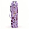 1PC Purple Lavender Floral Bouquet Print 750ml Color Plastic Sports Water Bottle Leakproof Flip Straw Lid Suitable for Sports Office Home Use