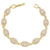 ZHUKOU 8 styles Gold Women's Bracelet CZ Crystal Zircon Shiny Bracelet Women Jewelry VL143