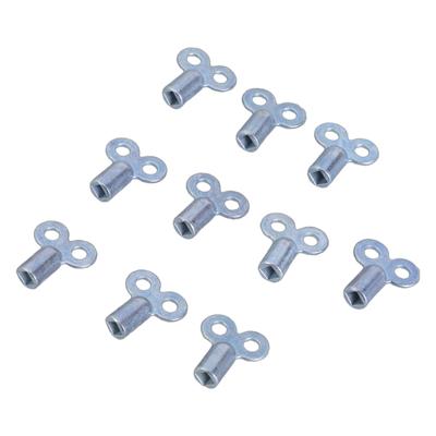 10pcs Anodized Radiators Bleed Key Set Ensuring Efficient Heating and Simple Valves Maintenance for HVAC Systems