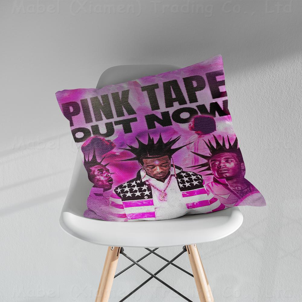 Popular Hip Hop Rap L-Lil U-Uzi V-Vert Pillowcase Toon Gift Cushion Cover Bedroom Home Sofa Chair Seat Decor Pillow Case