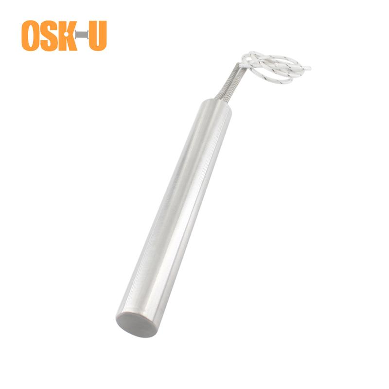 

2pcs Electrical Cartridge Heater Element 16mm Tube Diameter Single Head Heating Pipe Wattage 450/500/600/800W Heating Resistors 250W 16x100mm