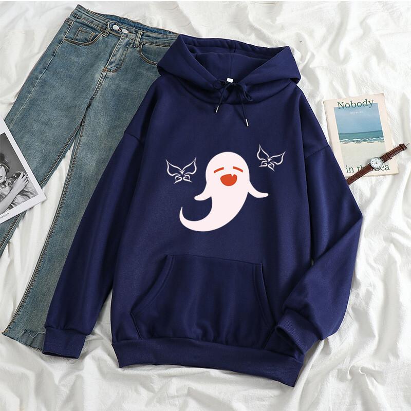 Harajuku Open World Adventure Game Genshin Impact Hu Tao Kawaii desene animate pentru femei Hanorace estetice Streetwear Bărbați Hanorac de iarnă