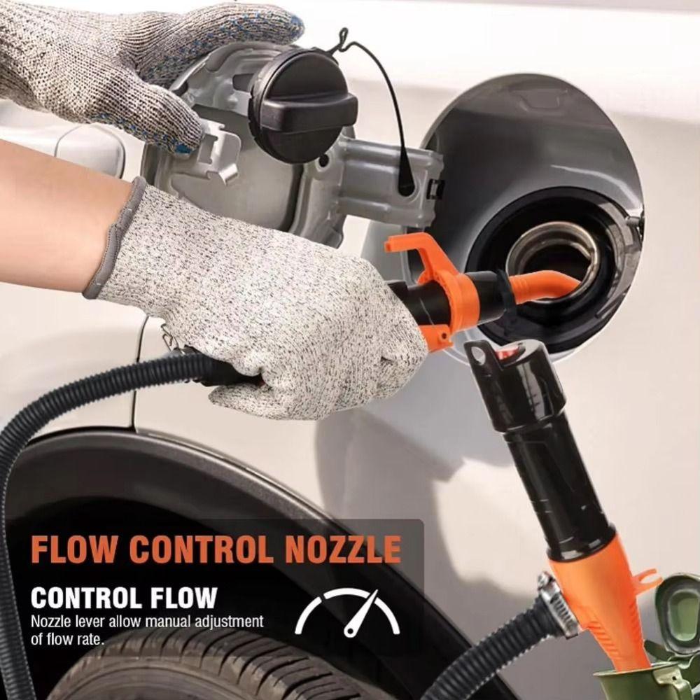 Multifunction Fuel Transfer Pump Flow Control Nozzle Battery Powered Fuel Pump Water Transfer