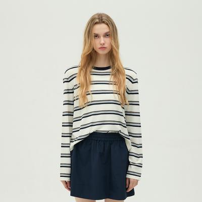 EBM Round Neck Striped Knit Emq8Kpo230