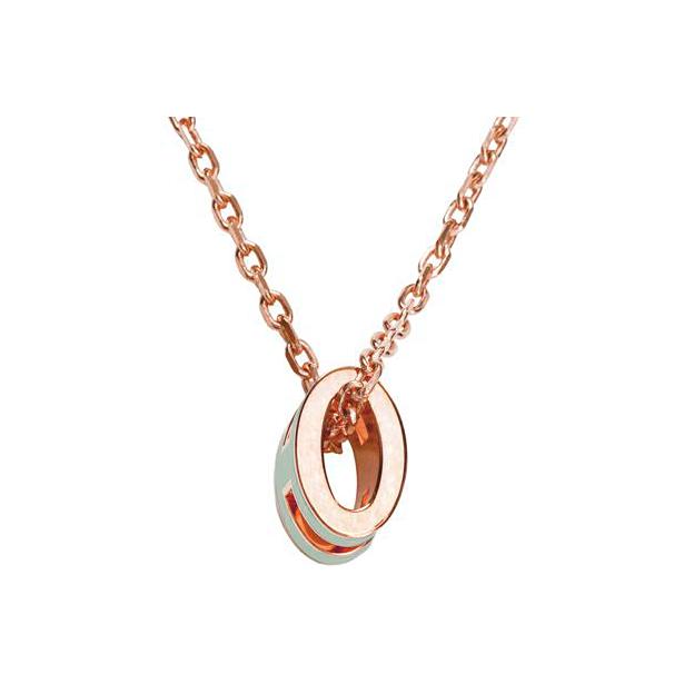 Hermes Mini Pop H Necklace Pendant Bubble Green Women necklace Rose-Gold H147992FO17