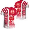 T-shirt con Stemma Bandiera Danimarca Stampa 3D per Uomo Design Cool T-shirt Abbigliamento Donna Moda Harajuku Streetwear Magliette Uomo Top 4XL
