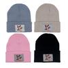 Minnie Mouse Mouse Knit Hat With Embroidered Alphabet Breathable Fabric
