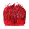 10 Meter Fluffy Rooster Feather Ribbion Fringe 8-13CM Tassless Crafts Dress Decoration Natural Colored Chicken Plumes Accessories