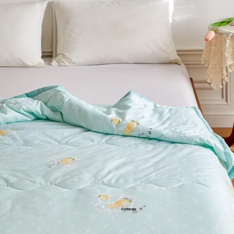 Hodo Ultra-Soft Brushed Lemon Joyful Sleep Quilt
