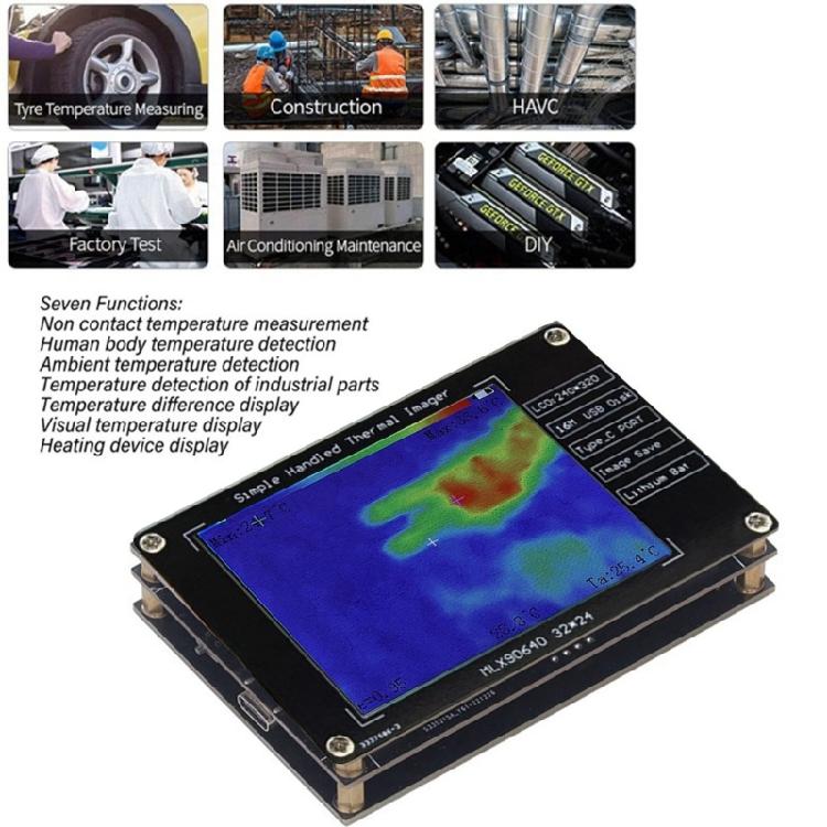 Lightweight Thermal Imaging Scanner with Quick charges Capability & Temperature Difference Identification Functionality