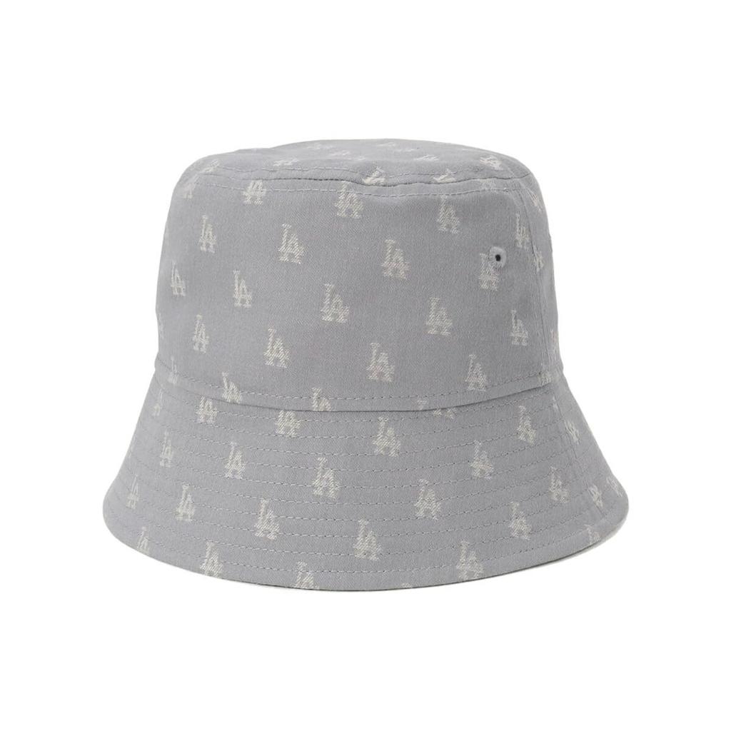 New Era Bucket Hat MLB Monogram Jacquard LA Dodgers Grey/White BUCKET01 Unisex M/L 59cm