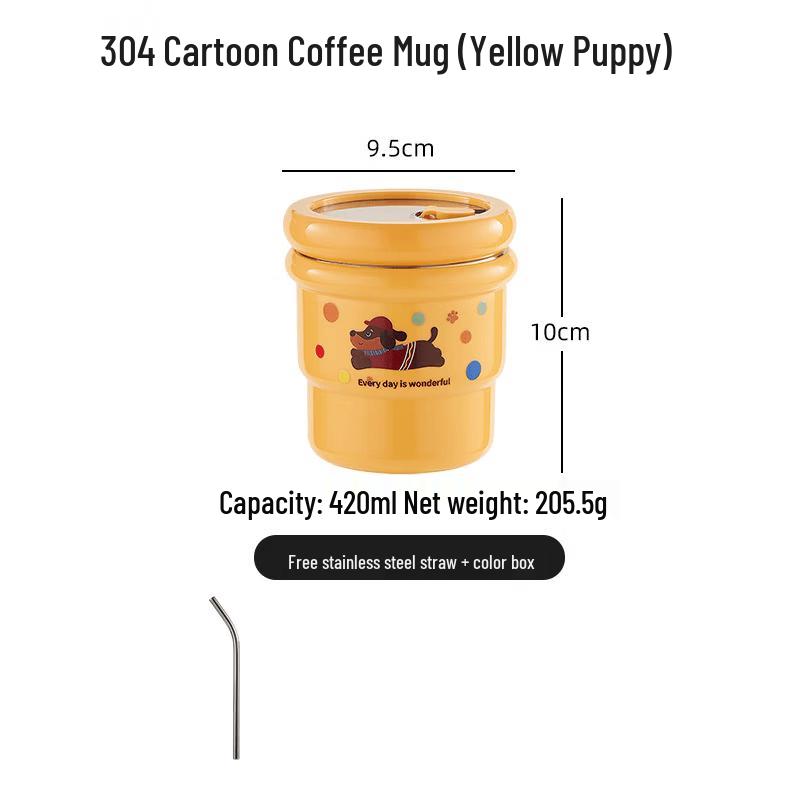 Stainless Steel Coffee Mug with Lid