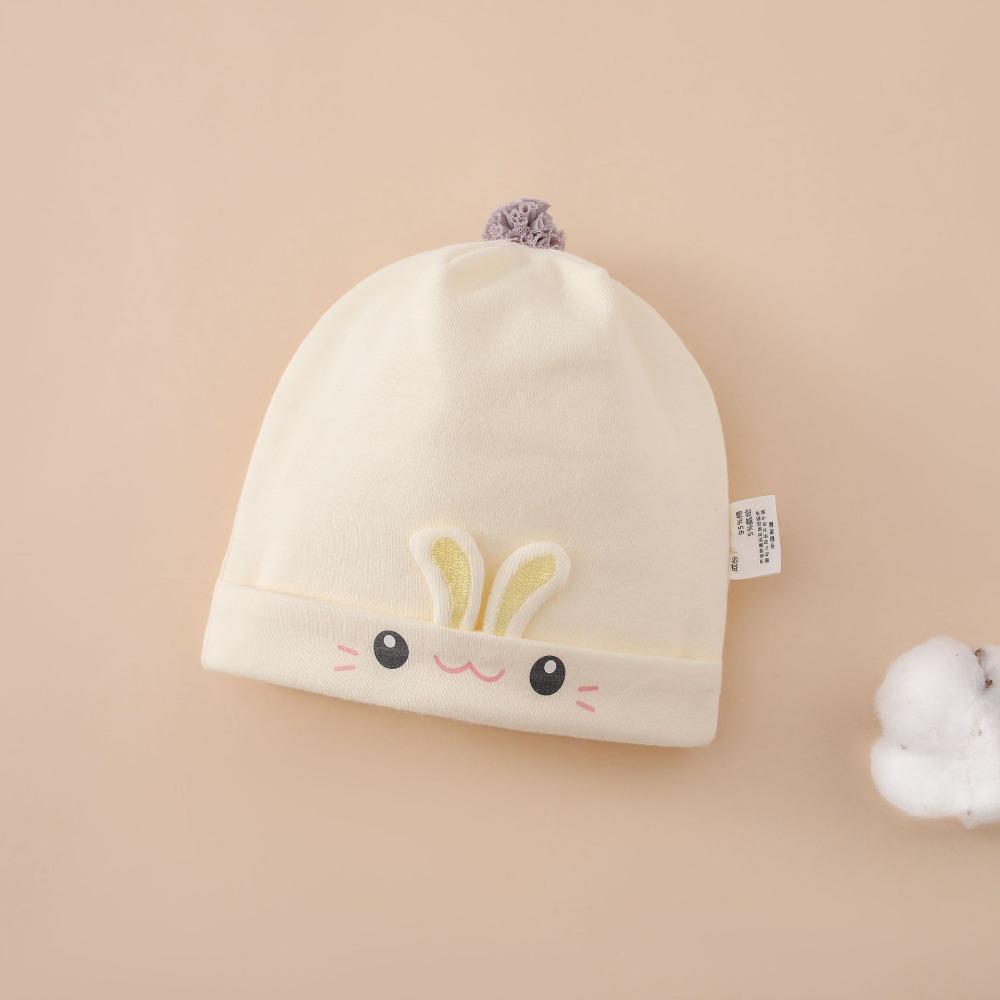 0-3 Months Baby Fetal Cap Print Infants Beanie Cap Windproof Newborn Hats  Autumn