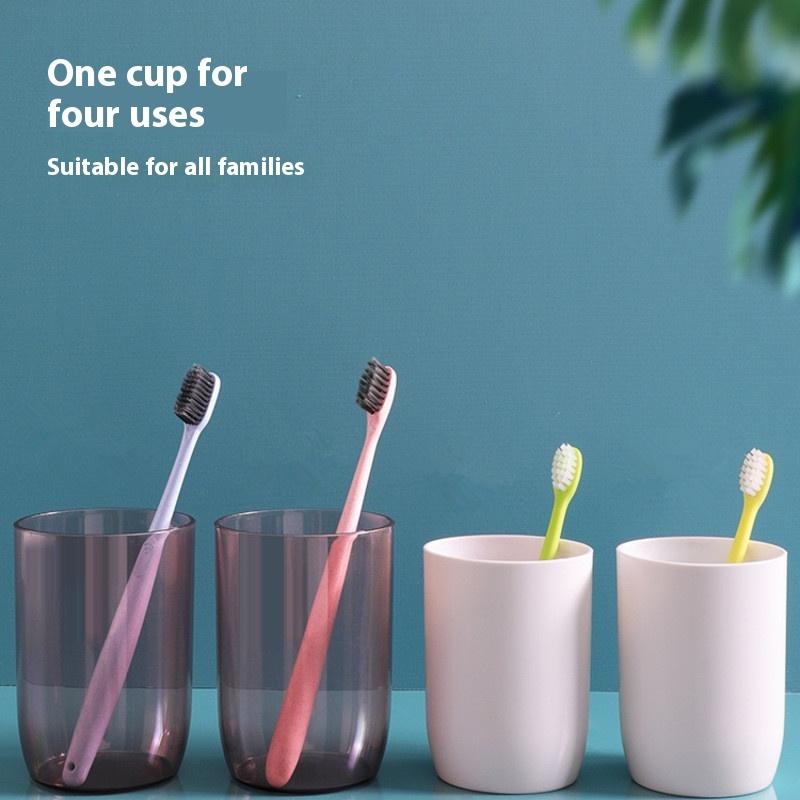4 ks Cestovní úložný kelímek Cestovní přenosný kelímek na zubní kartáček Domácí zubní válec Úložný box na zubní kartáčky Cestovní domácí mycí sada